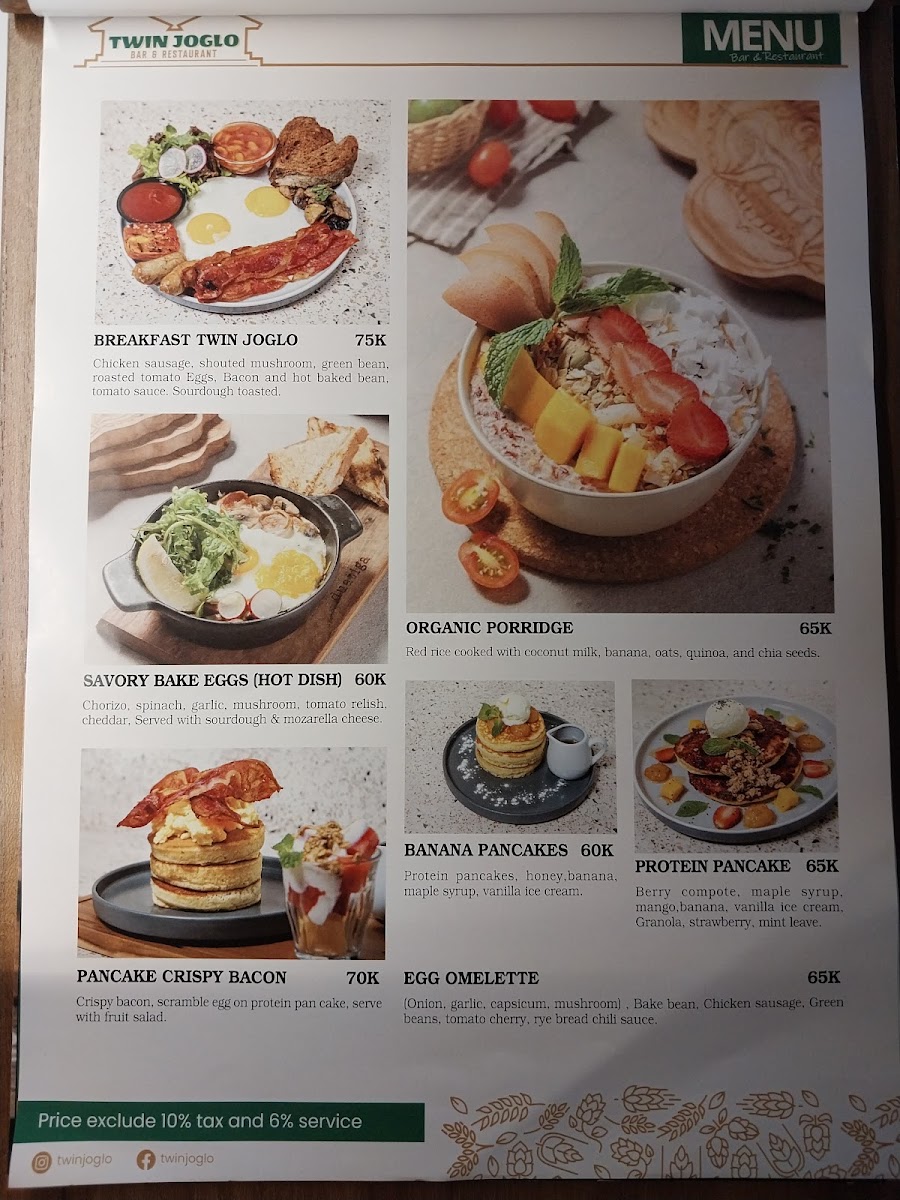 Twin Joglo Ubud - Bar & Restaurant Photo Menu 7