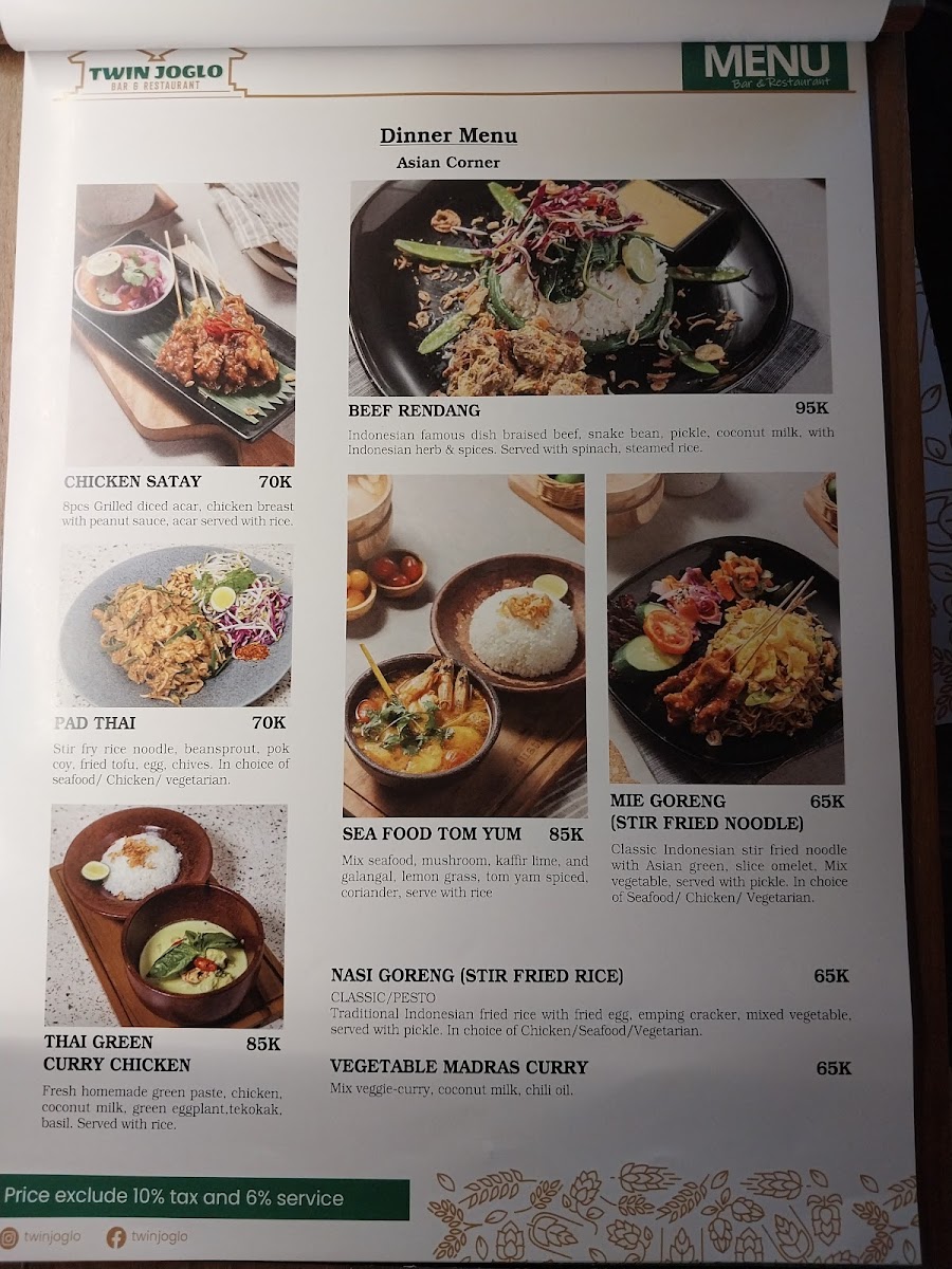 Twin Joglo Ubud - Bar & Restaurant Photo Menu 9