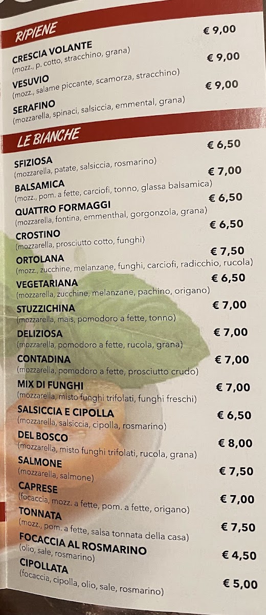 Pizzeria Pizza Volante Photo Menu 1