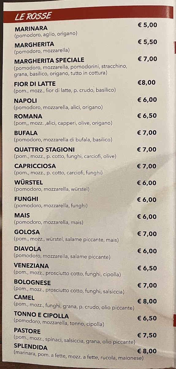 Pizzeria Pizza Volante Photo Menu 5