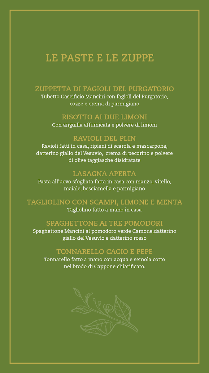 Ozio Restaurant Photo Menu 2