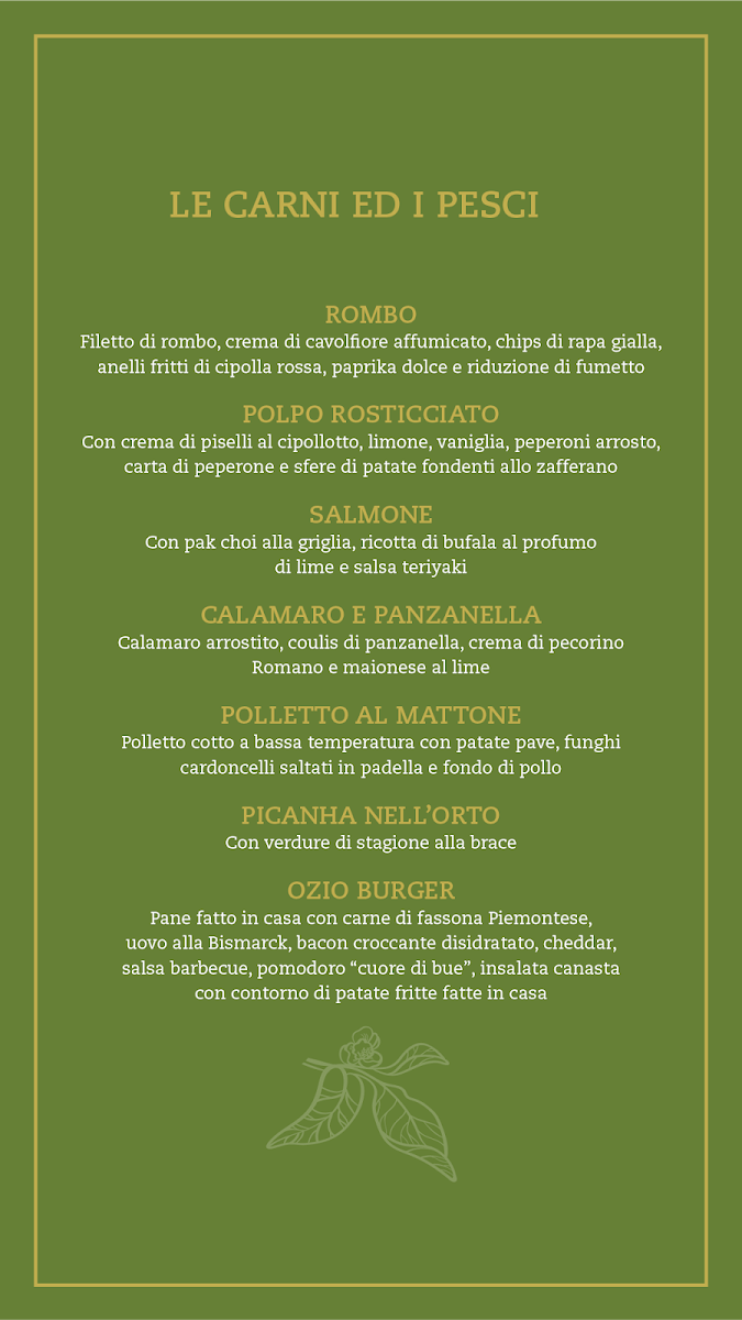 Ozio Restaurant Photo Menu 3
