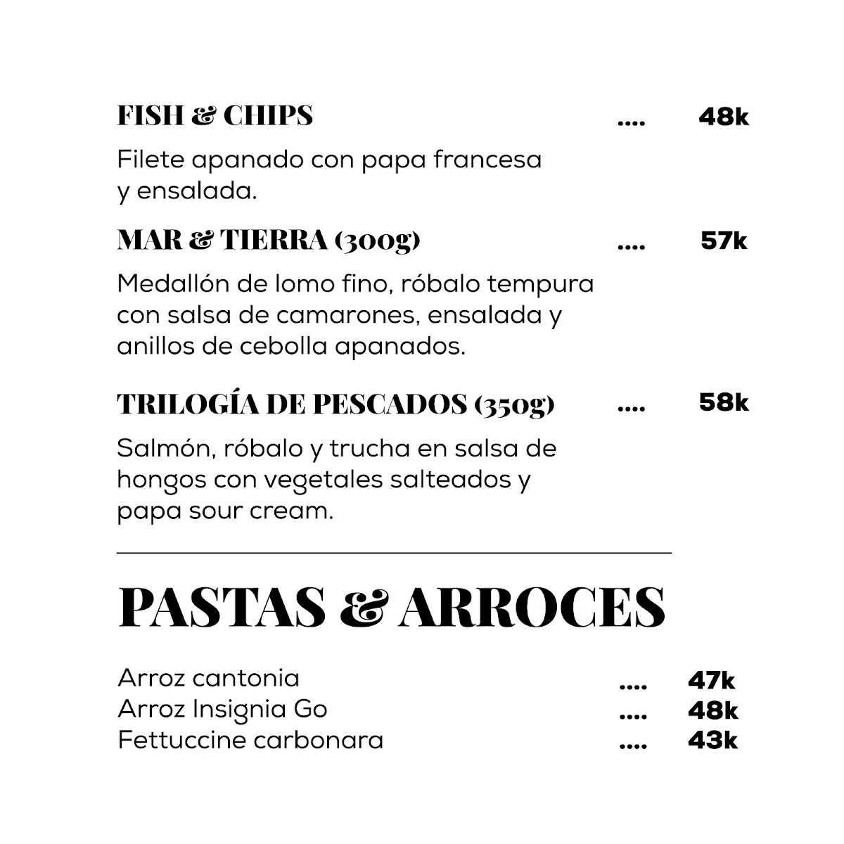 Restaurante Insignia Go Photo Menu 5