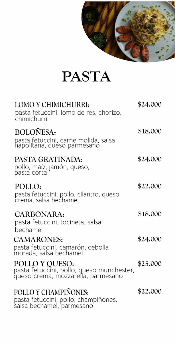 Galante Photo Menu 2