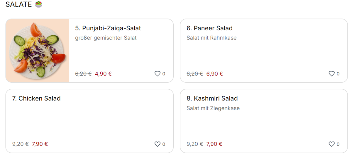 Punjabi Zaiqa- Originale Pakistanische Küche Photo Menu 1