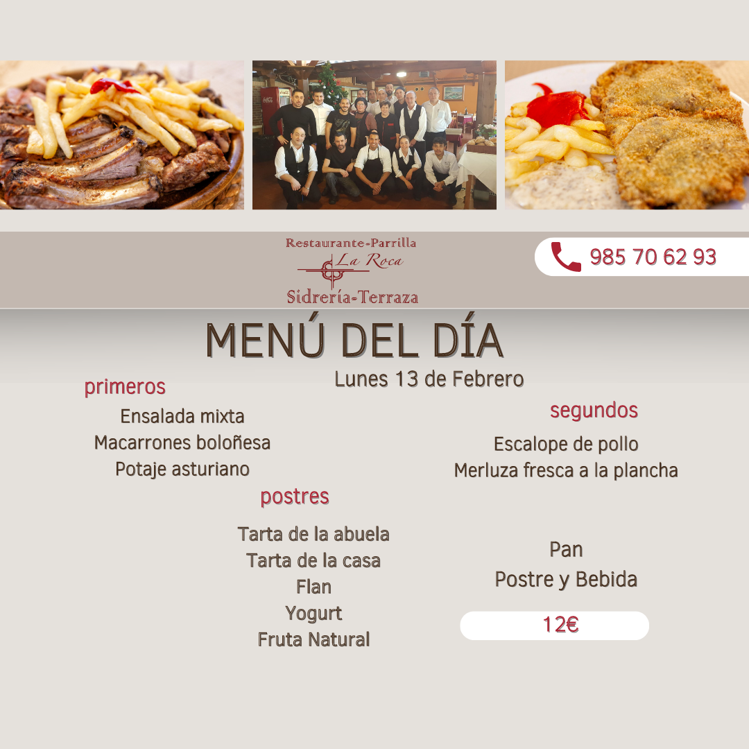 Restaurante la Roca Photo Menu 8