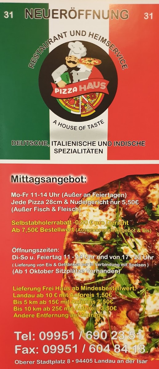 Pizza Haus Landau Photo Menu 3