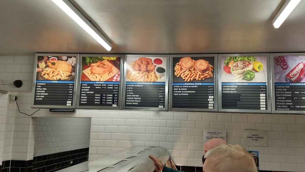 Swallownest Fish Bar Photo Menu 2