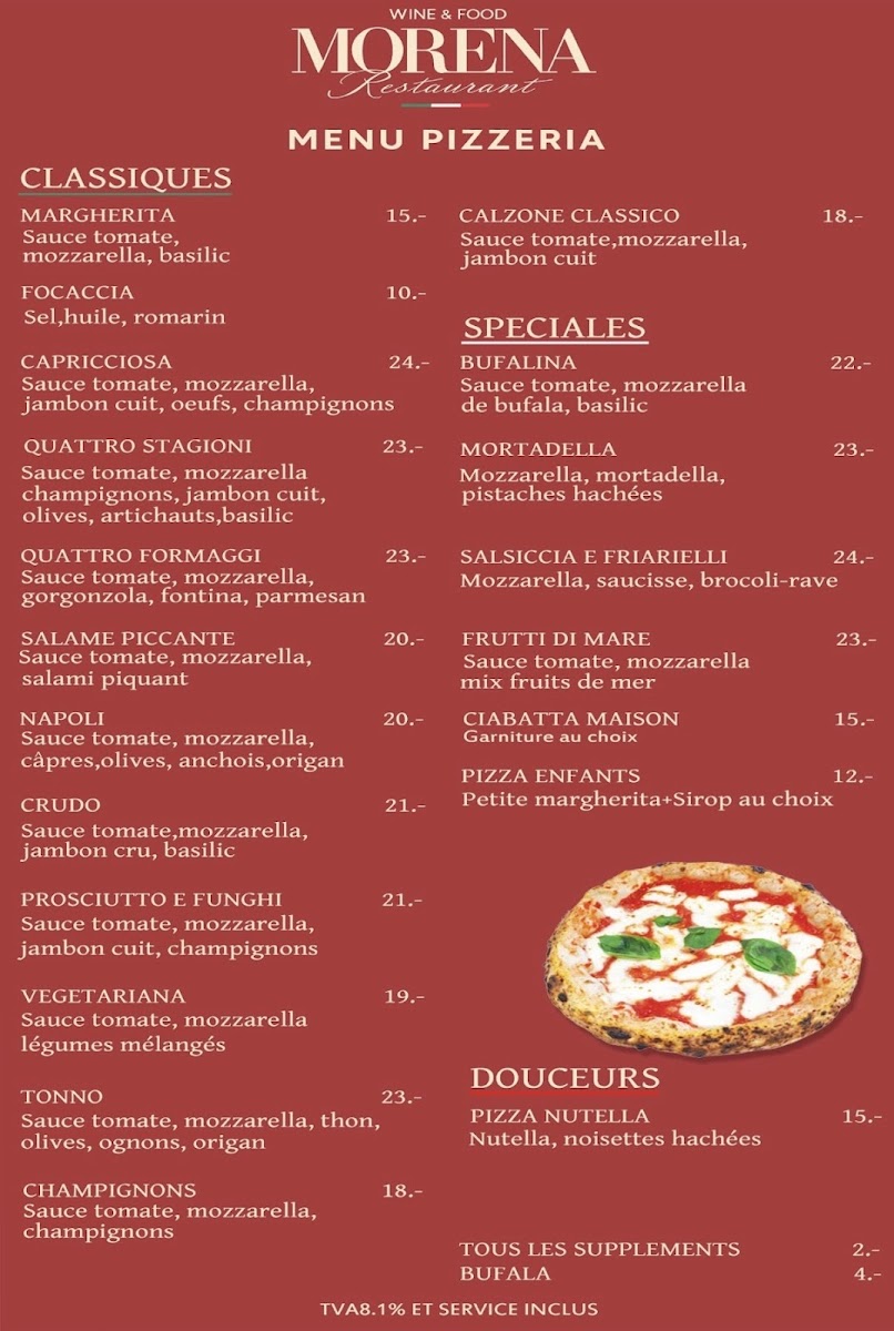 Morena Bar Photo Menu 1