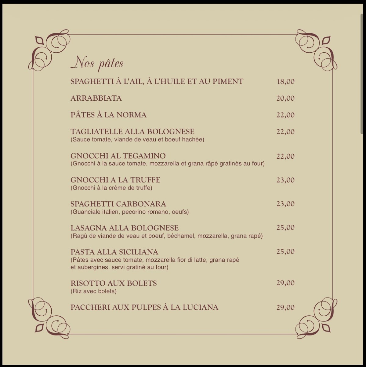 Morena Bar Photo Menu 3