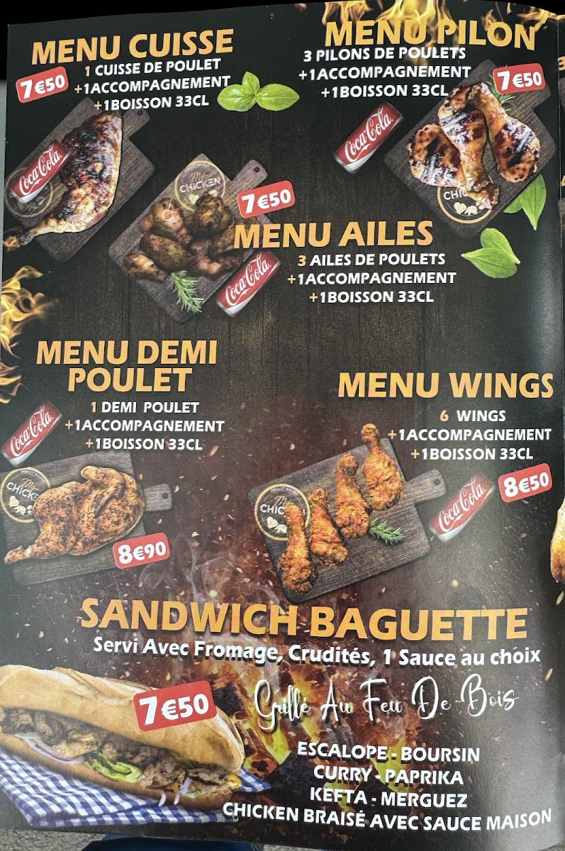 My Chicken Photo Menu 2