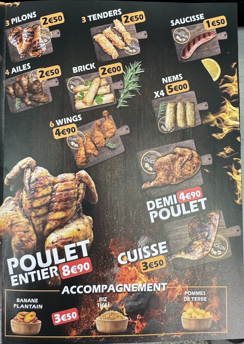 My Chicken Photo Menu 3