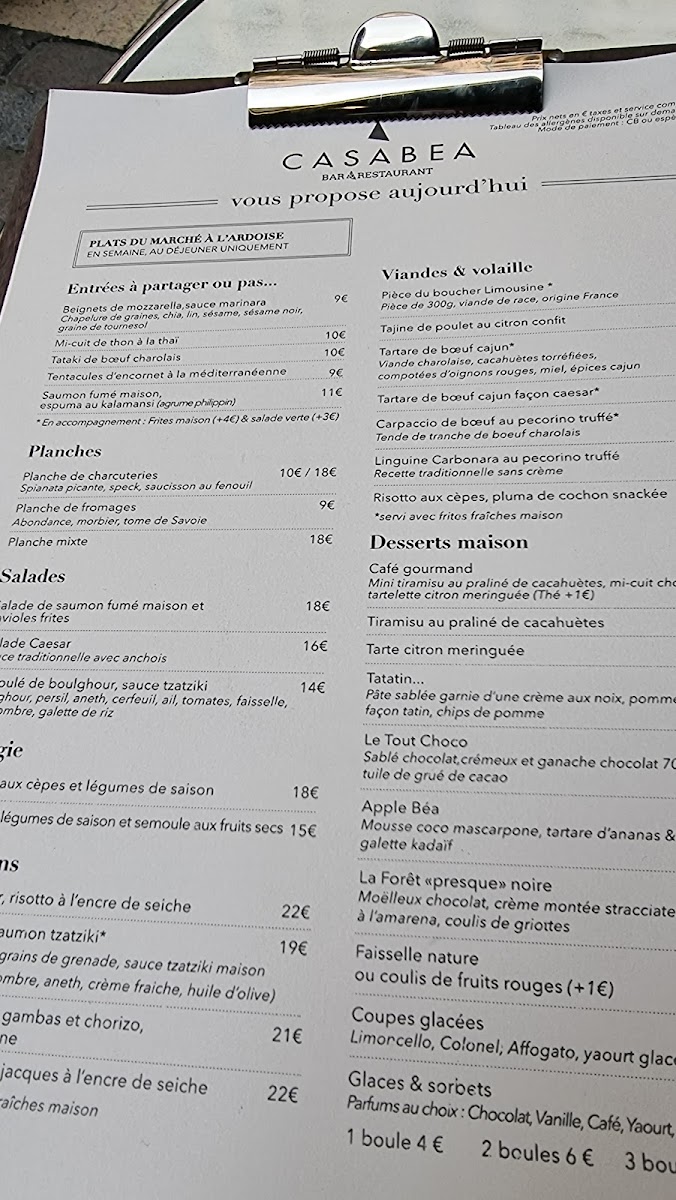 CASABEA - Cuisine méditerranéenne Photo Menu 10