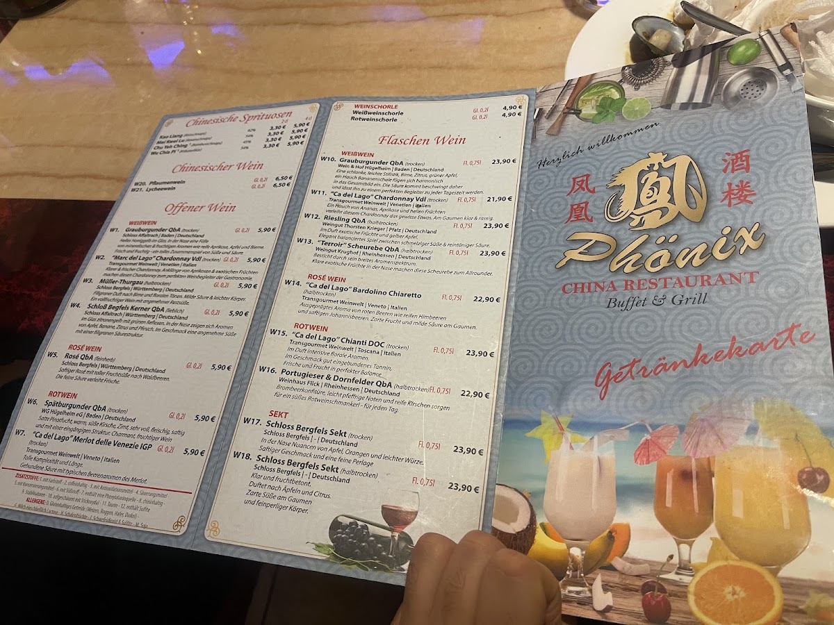 China-Restaurant Phönix Buffet Photo Menu 2