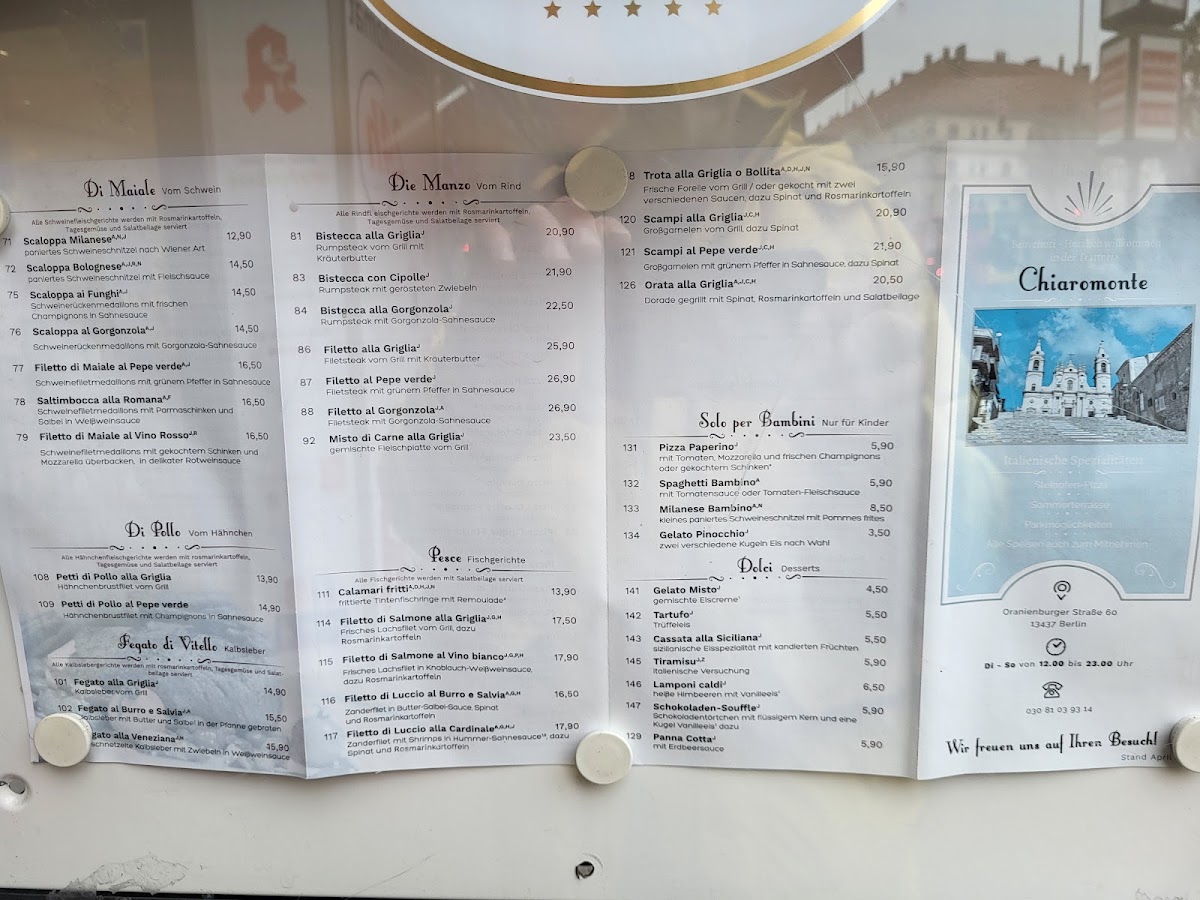 Trattoria Chiaromonte Photo Menu 4
