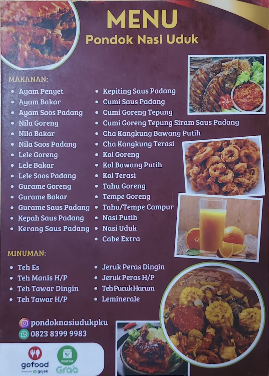 PONDOK NASI UDUK PECEL LELE & SEAFOOD Photo Menu 2