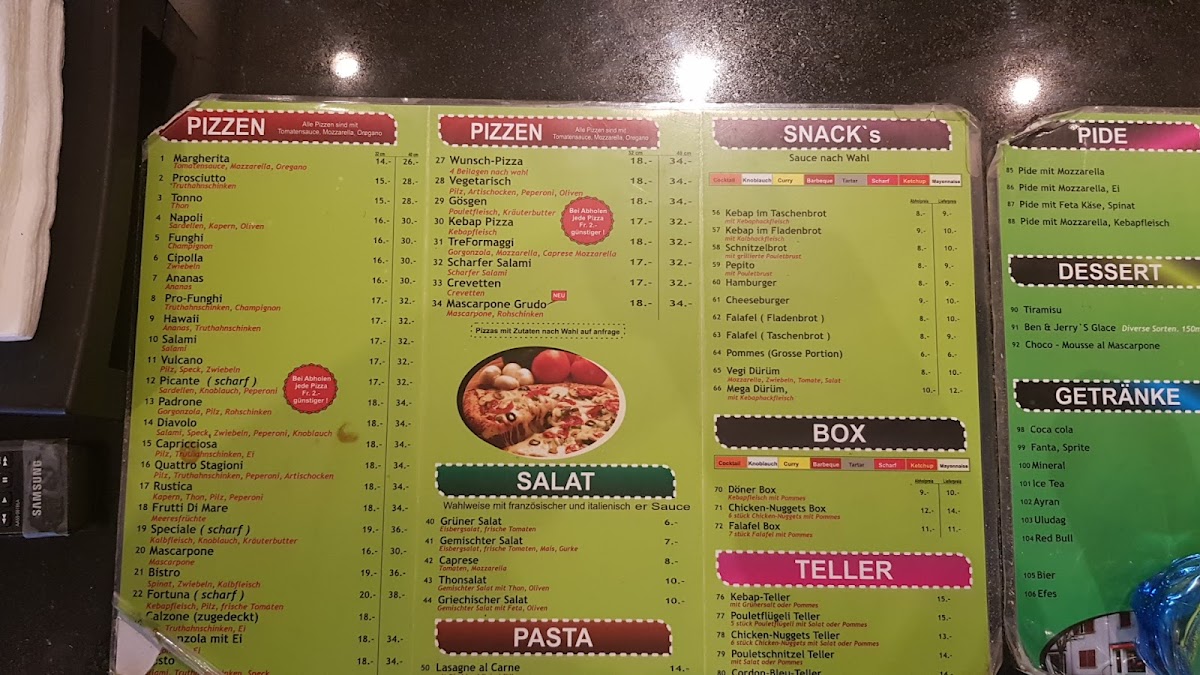 Fortuna Pizzakurier Photo Menu 4