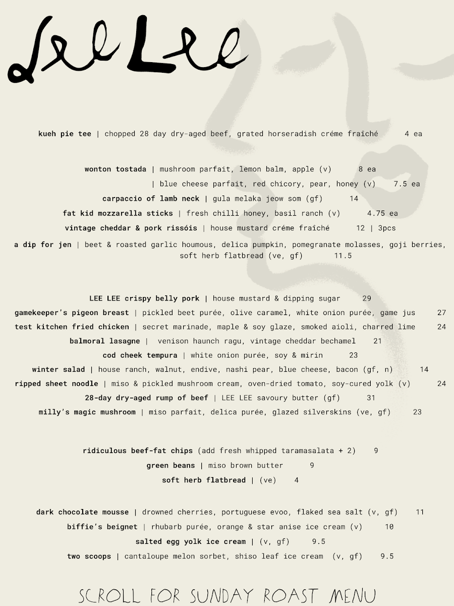 LEE LEE restaurant & cocktail bar Photo Menu 1
