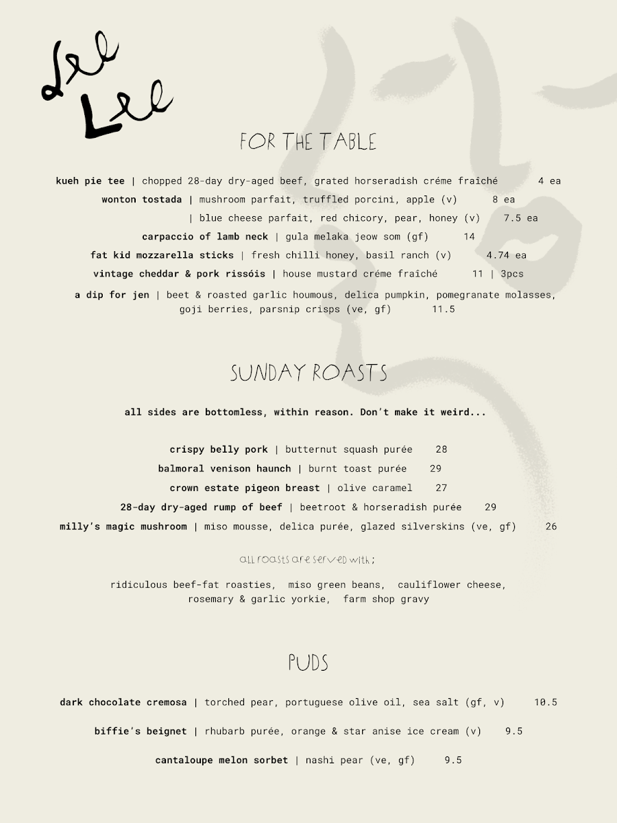 LEE LEE restaurant & cocktail bar Photo Menu 2