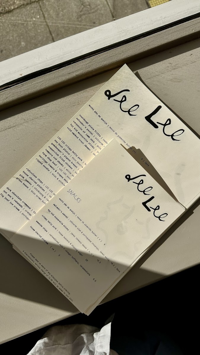 LEE LEE restaurant & cocktail bar Photo Menu 3