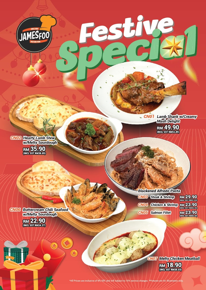 James Foo Western Food Kulim Outlet Photo Menu 4