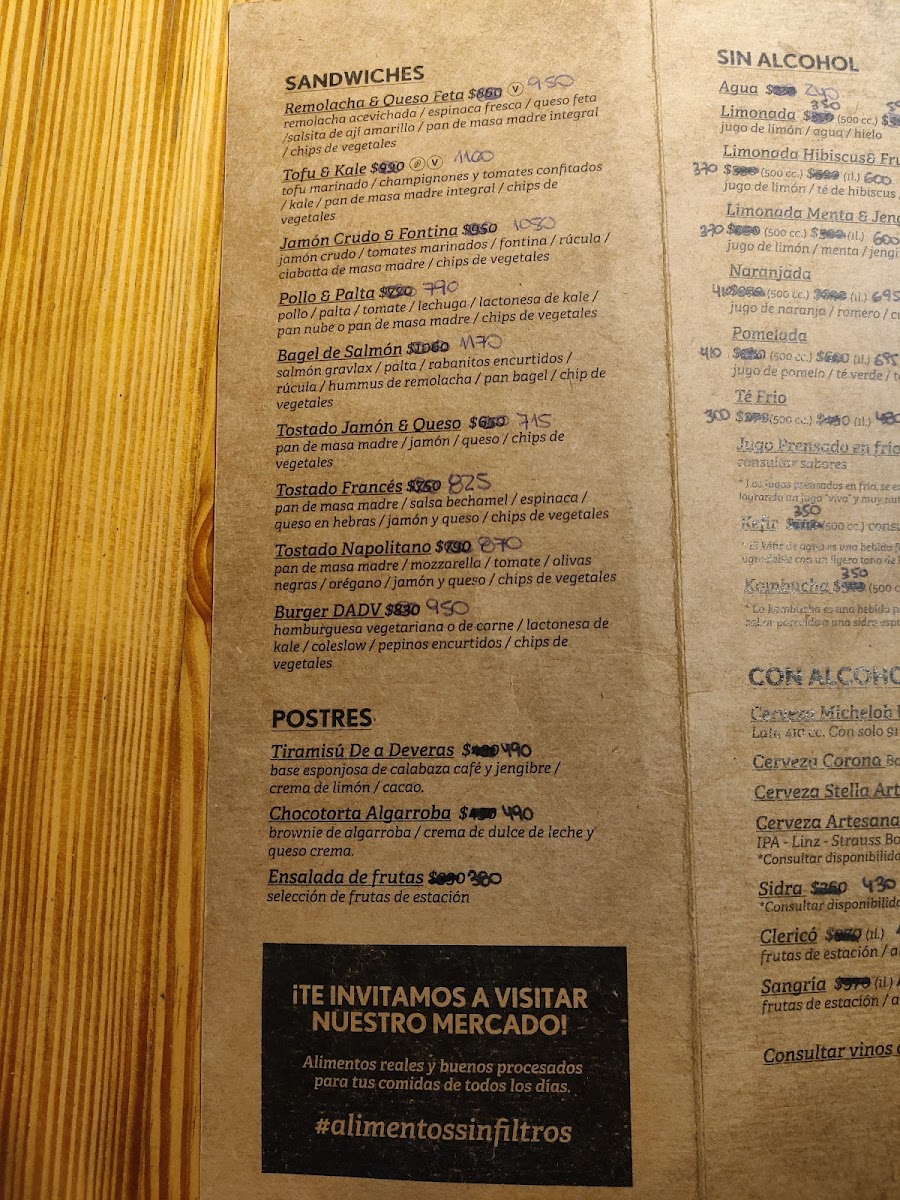 De a Deveras Mercado y Café Photo Menu 1