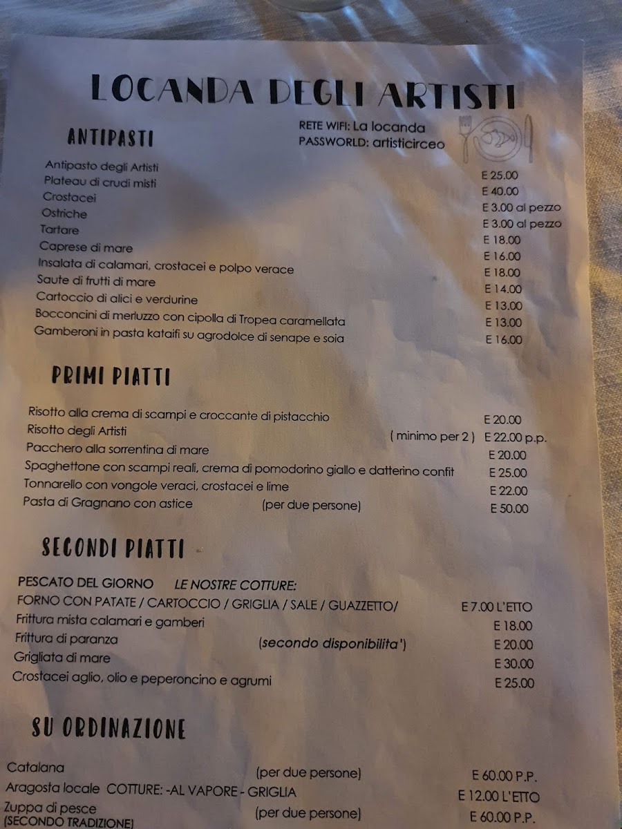 Locanda Degli Artisti Photo Menu 10