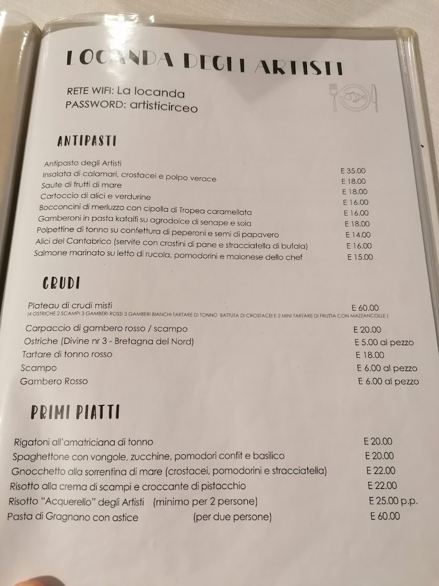 Locanda Degli Artisti Photo Menu 4
