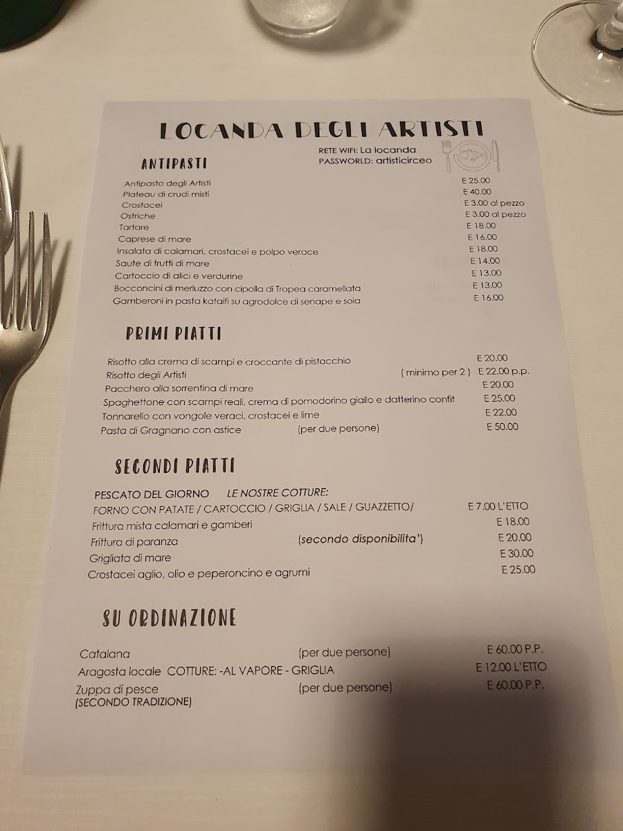 Locanda Degli Artisti Photo Menu 5