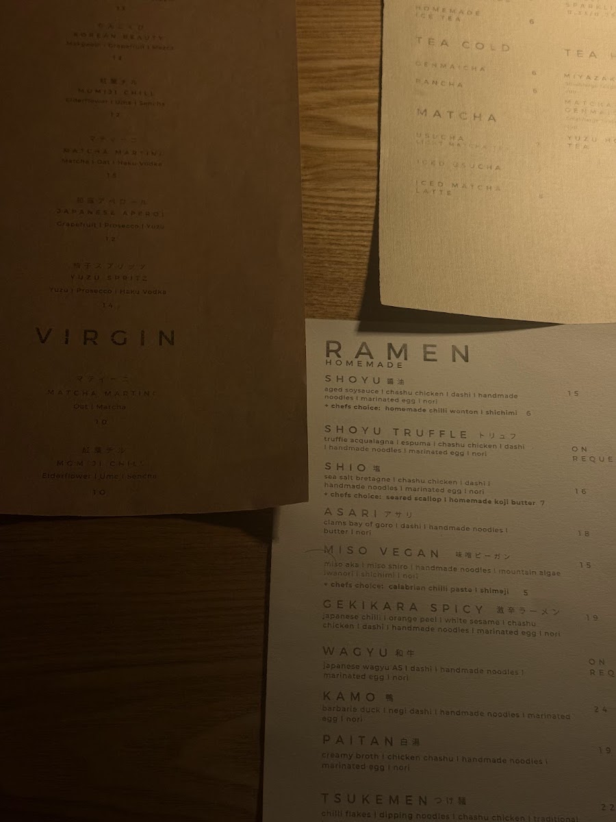 Fukagawa Ramen Photo Menu 5