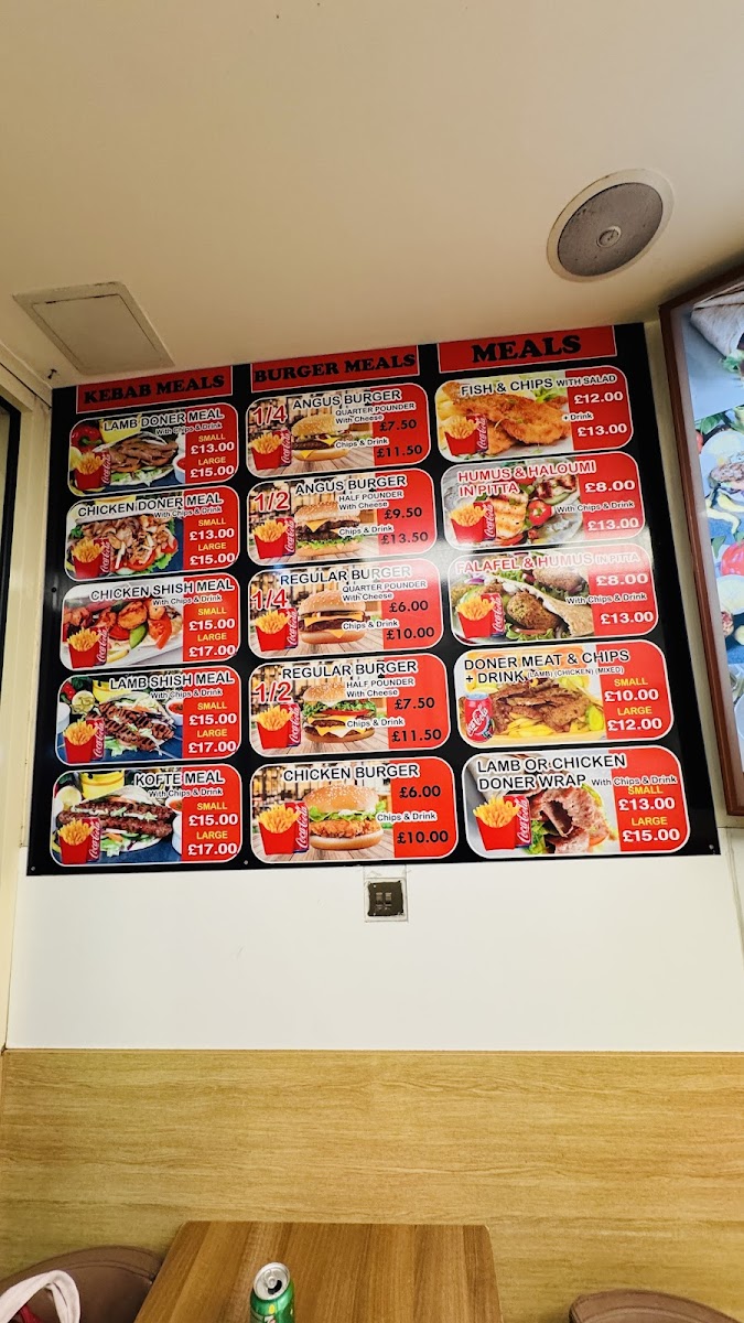 Notting Hill Kebab London Photo Menu 1