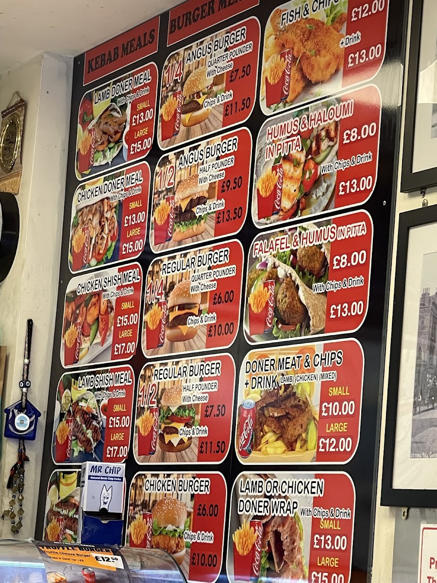 Notting Hill Kebab London Photo Menu 2