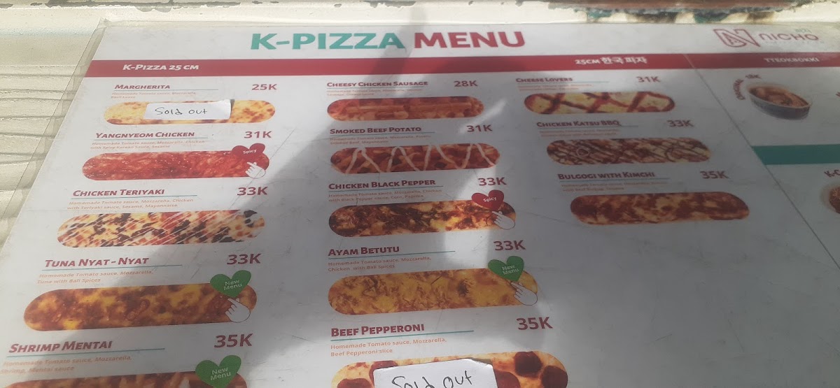 Nicho Korean Pizza Marlboro Photo Menu 4
