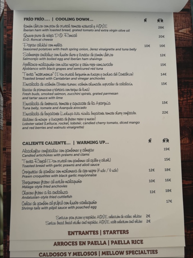 Arrozante Photo Menu 6