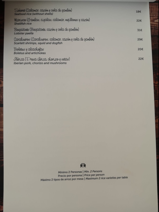 Arrozante Photo Menu 9