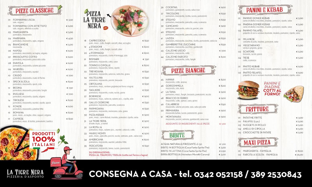 La Tigre Nera - pizza & kebab Photo Menu 2