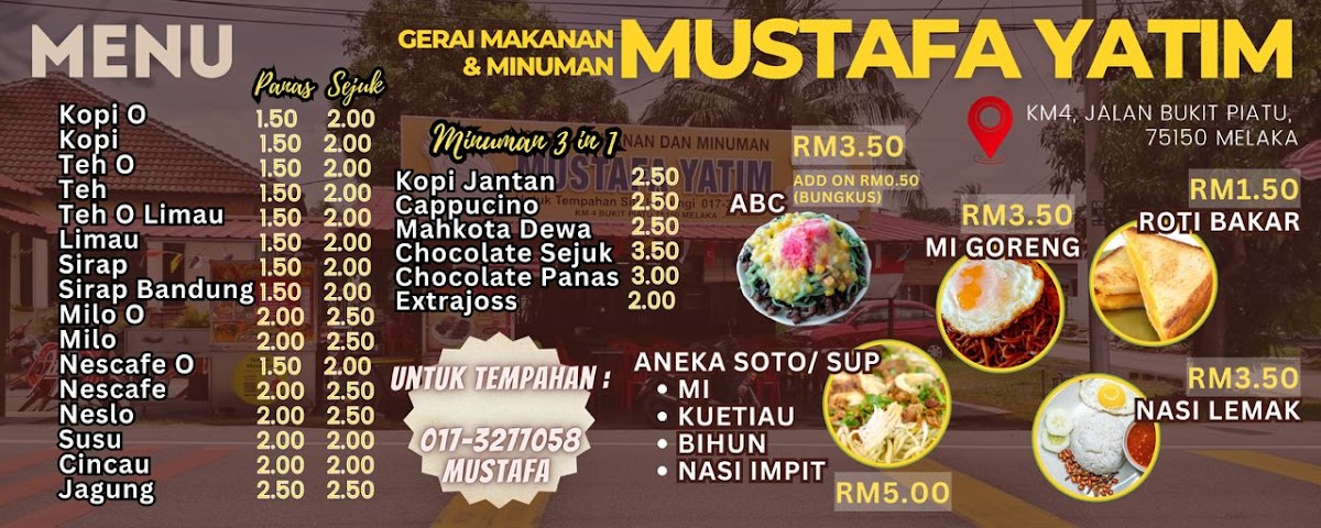 Gerai Mustafa Yatim Bukit Piatu Photo Menu 3