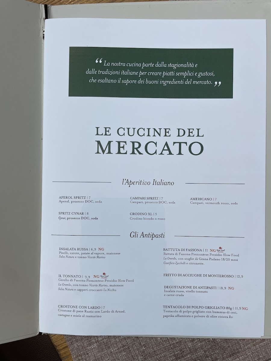 Cucine del Mercato | Eataly Lingotto Photo Menu 2