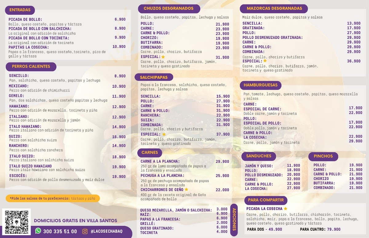 Tienda y Restaurante 'La Cosecha' Photo Menu 1