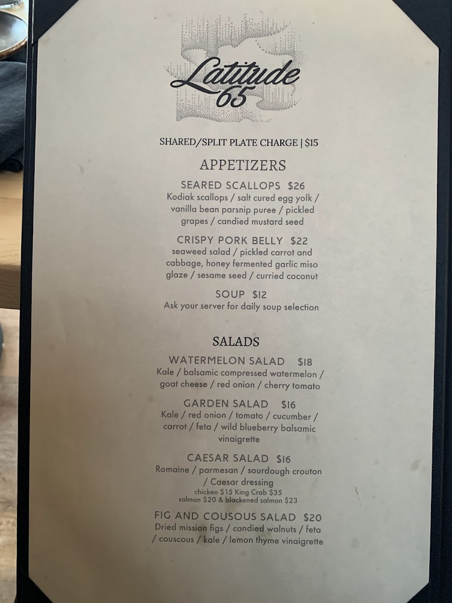 Latitude 65 Photo Menu 3