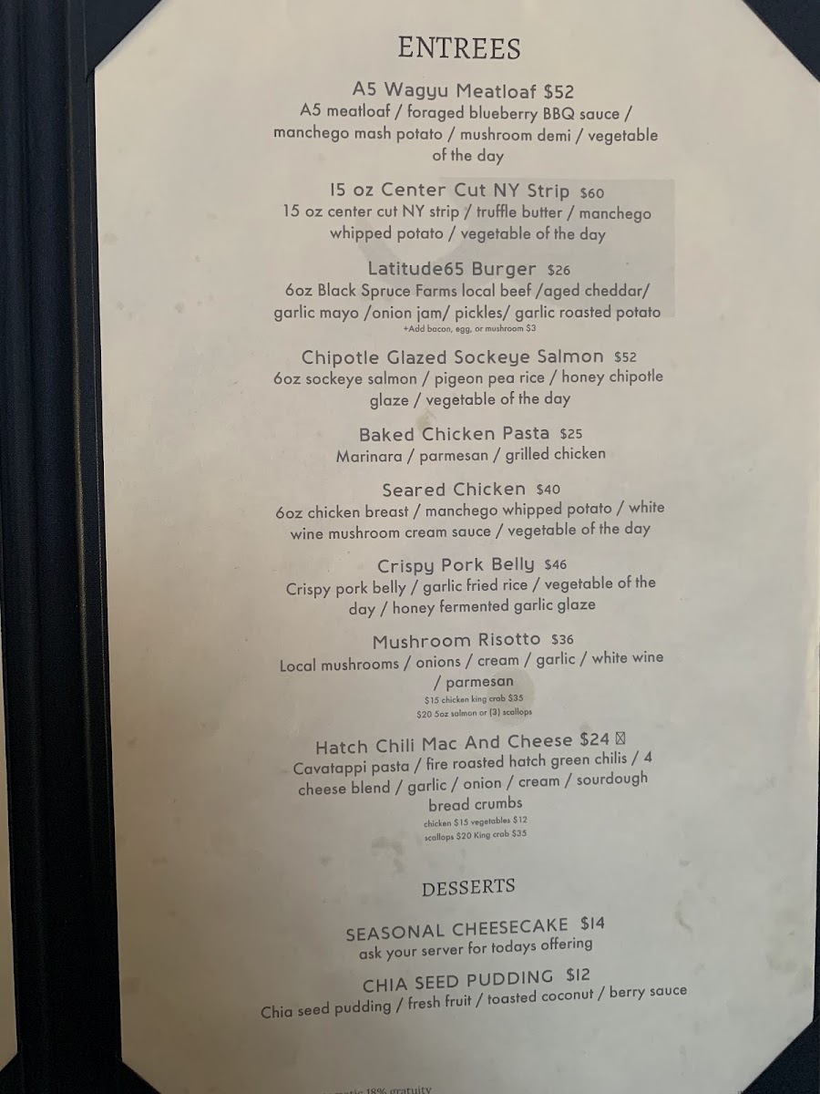 Latitude 65 Photo Menu 4