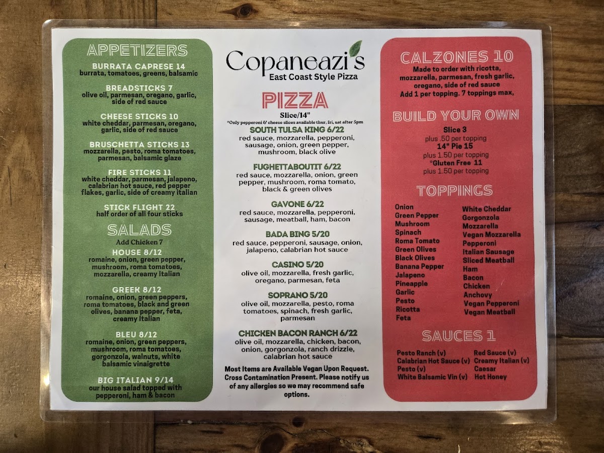 Copaneazi’s Pizza South Photo Menu 5