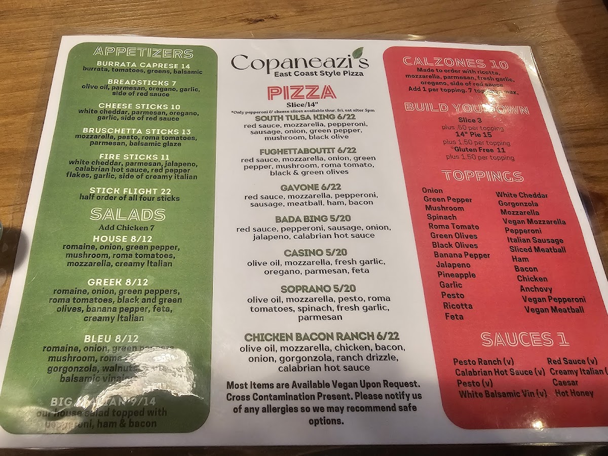 Copaneazi’s Pizza South Photo Menu 7