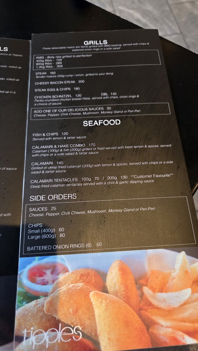 Tipples Bar & Grill, Durbanville Photo Menu 2
