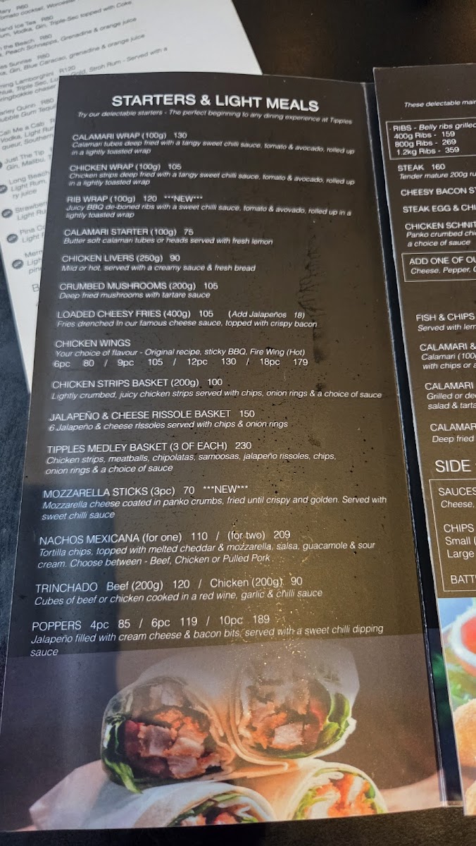 Tipples Bar & Grill, Durbanville Photo Menu 9