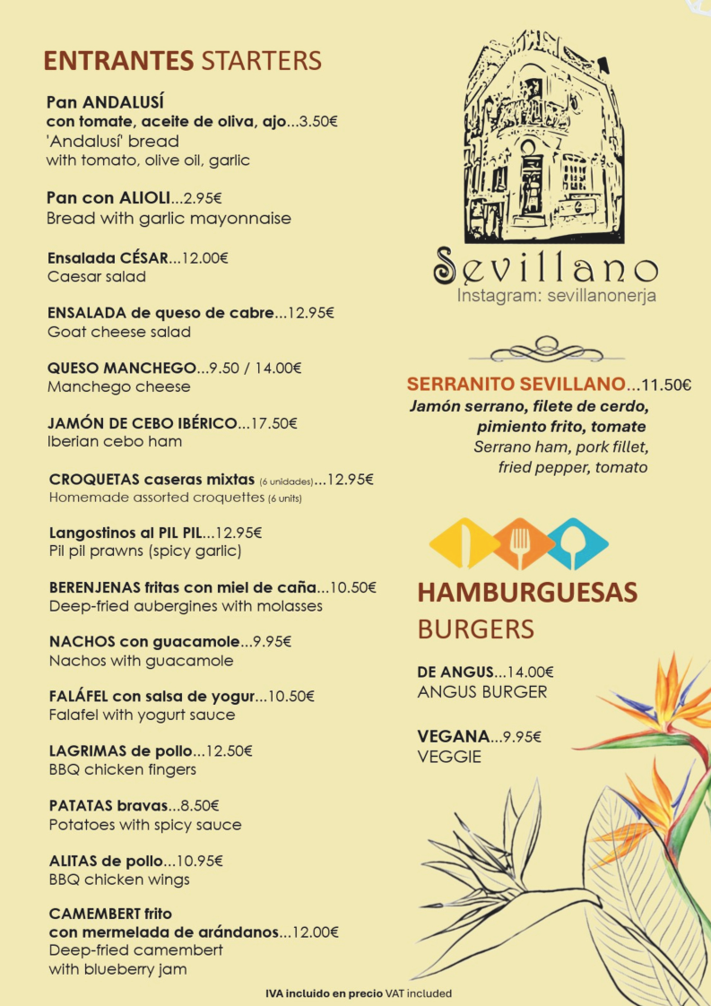 Restaurante Rincón del Sevillano Photo Menu 2