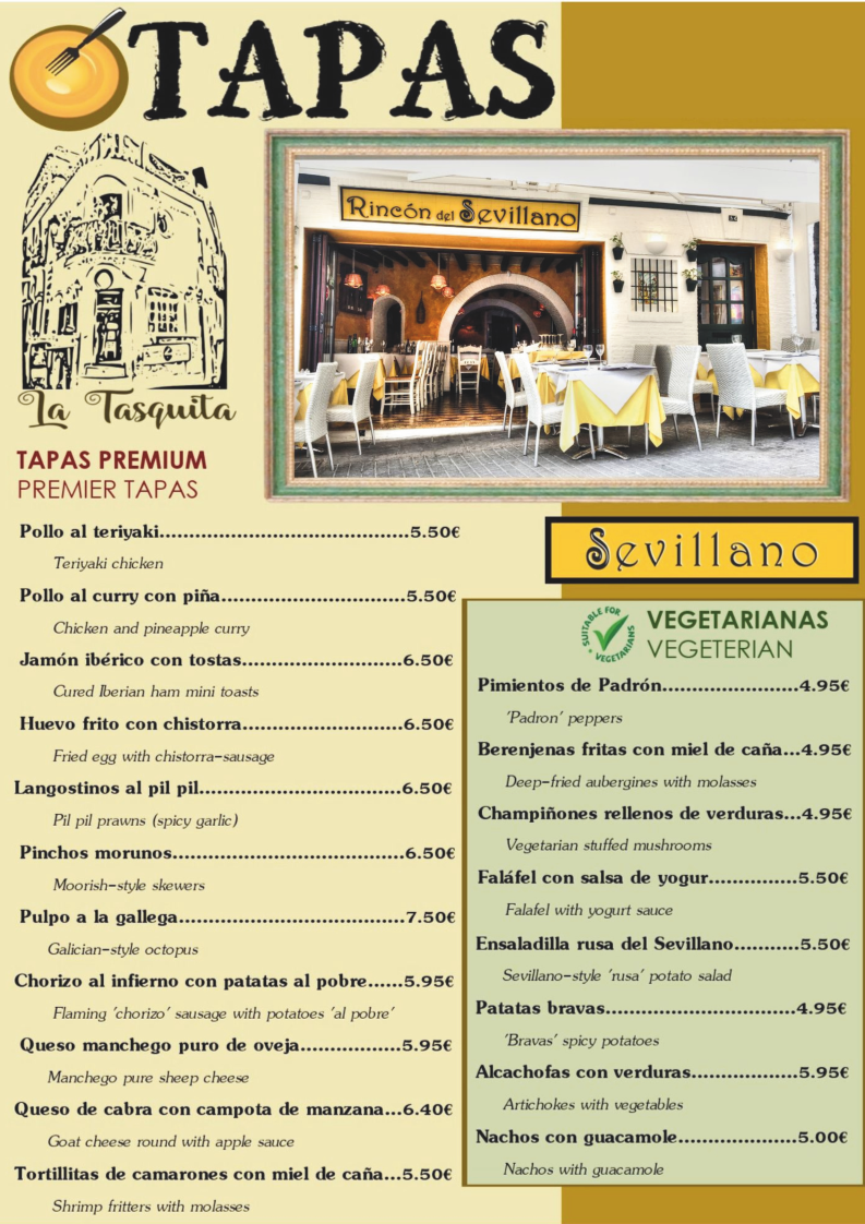 Restaurante Rincón del Sevillano Photo Menu 3