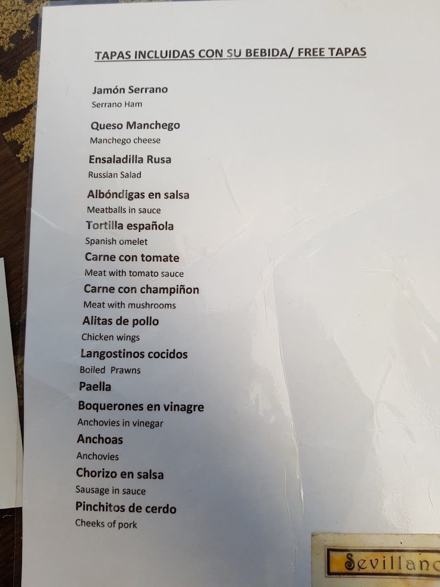Restaurante Rincón del Sevillano Photo Menu 9