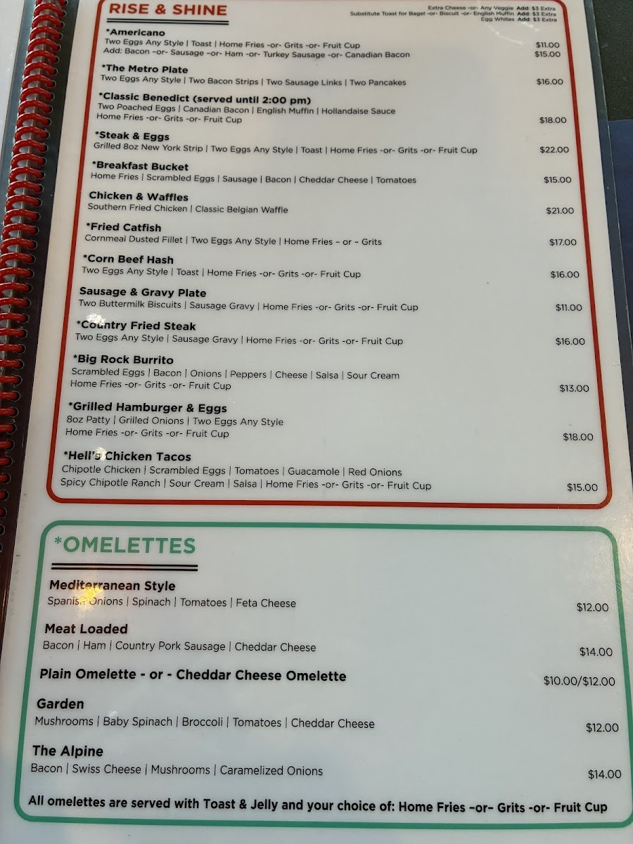 Metro Cafe Diner Photo Menu 8