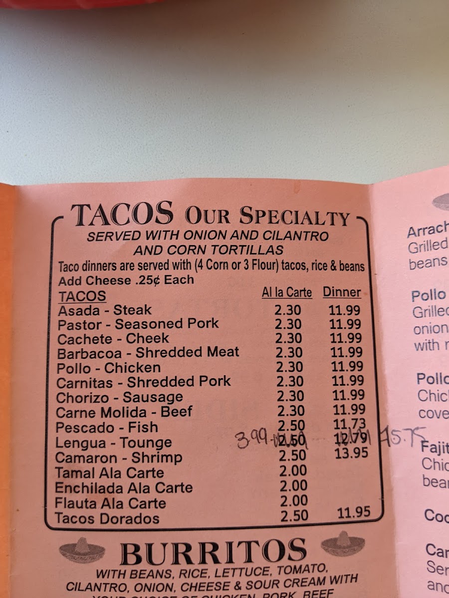Tacos El Güero Photo Menu 3